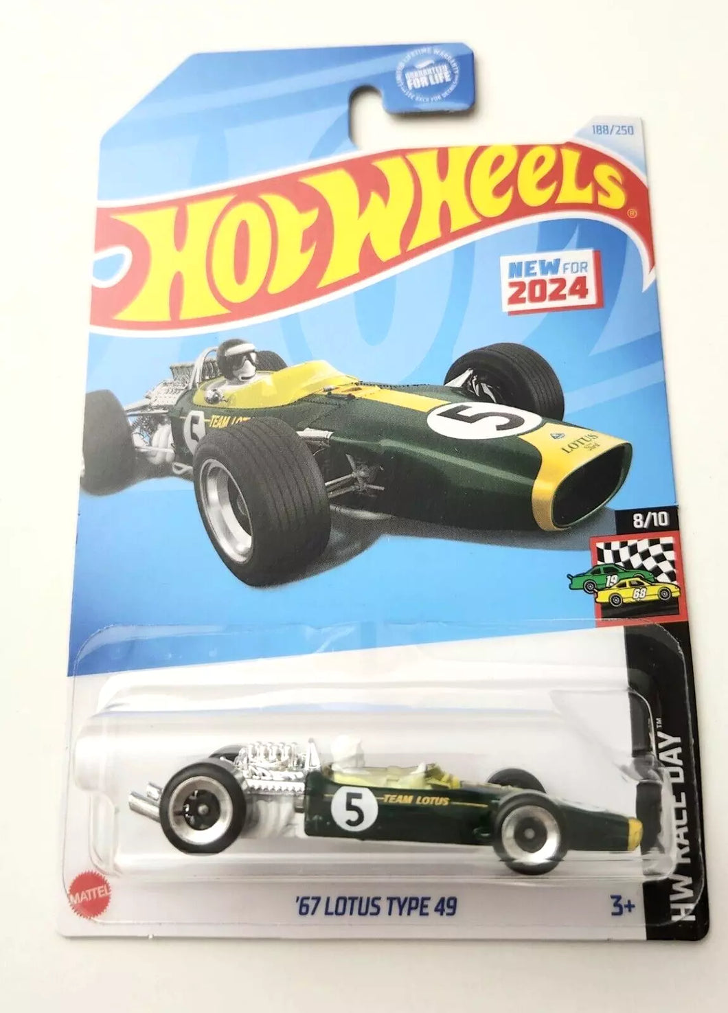 Hot Wheels '67 Lotus Type 49 Green #188 188/250 - 2024 HW Race Day