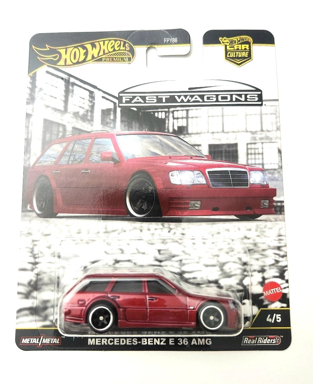 Hot Wheels Mercedes-Benz E 36 AMG Red JBK69 4/5 - 2025 Car Culture: Fast Wagons