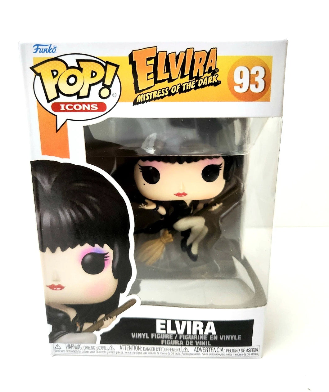 Funko POP! Icons Elvira: Mistress of the Dark - Elvira with Broom 93
