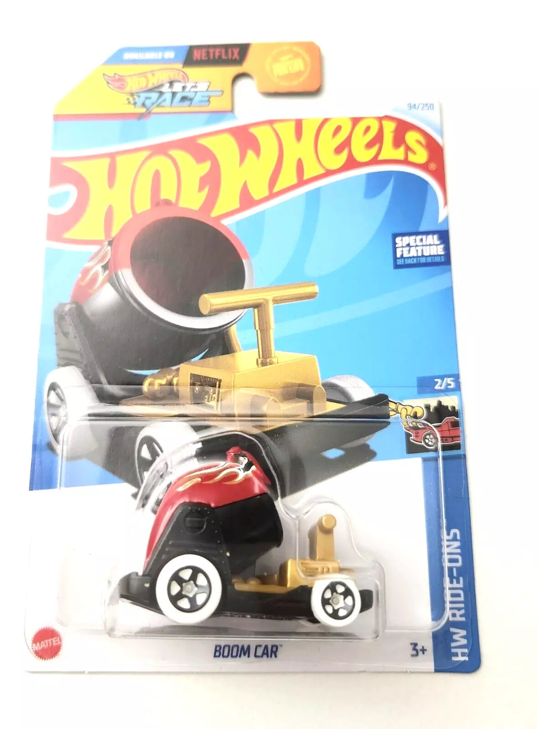 Hot Wheels Boom Car Red #94 94/250 - 2024 HW Ride-Ons