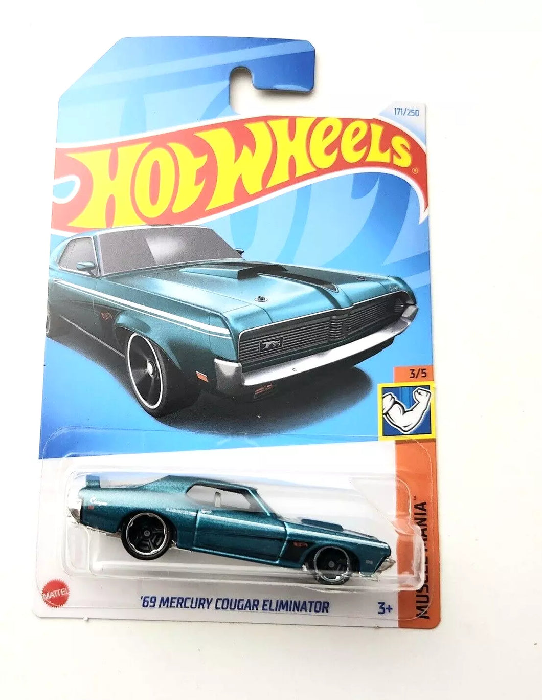 Hot Wheels '69 Mercury Cougar Eliminator Green #171 171/250 - 2024 Muscle Mania