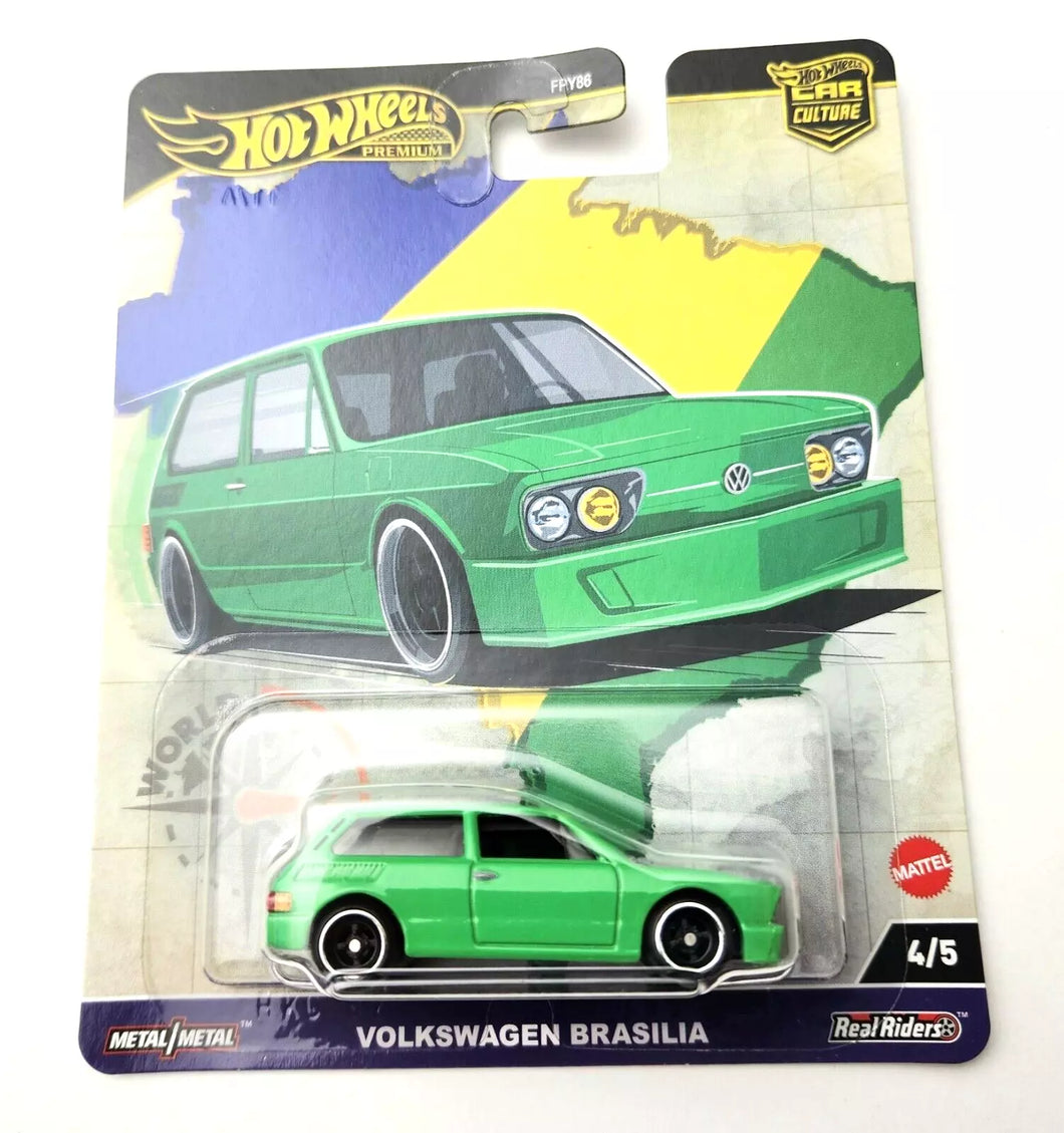 Hot Wheels Volkswagen Brasilia Green #4 4/5 - 2024 Car Culture: World Tour