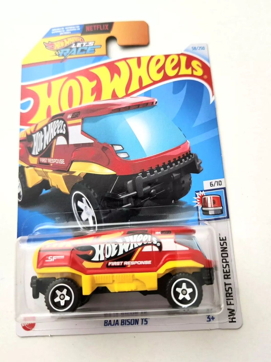 Hot Wheels Baja Bison T5 Red #58 58/250 - 2024 HW First Response