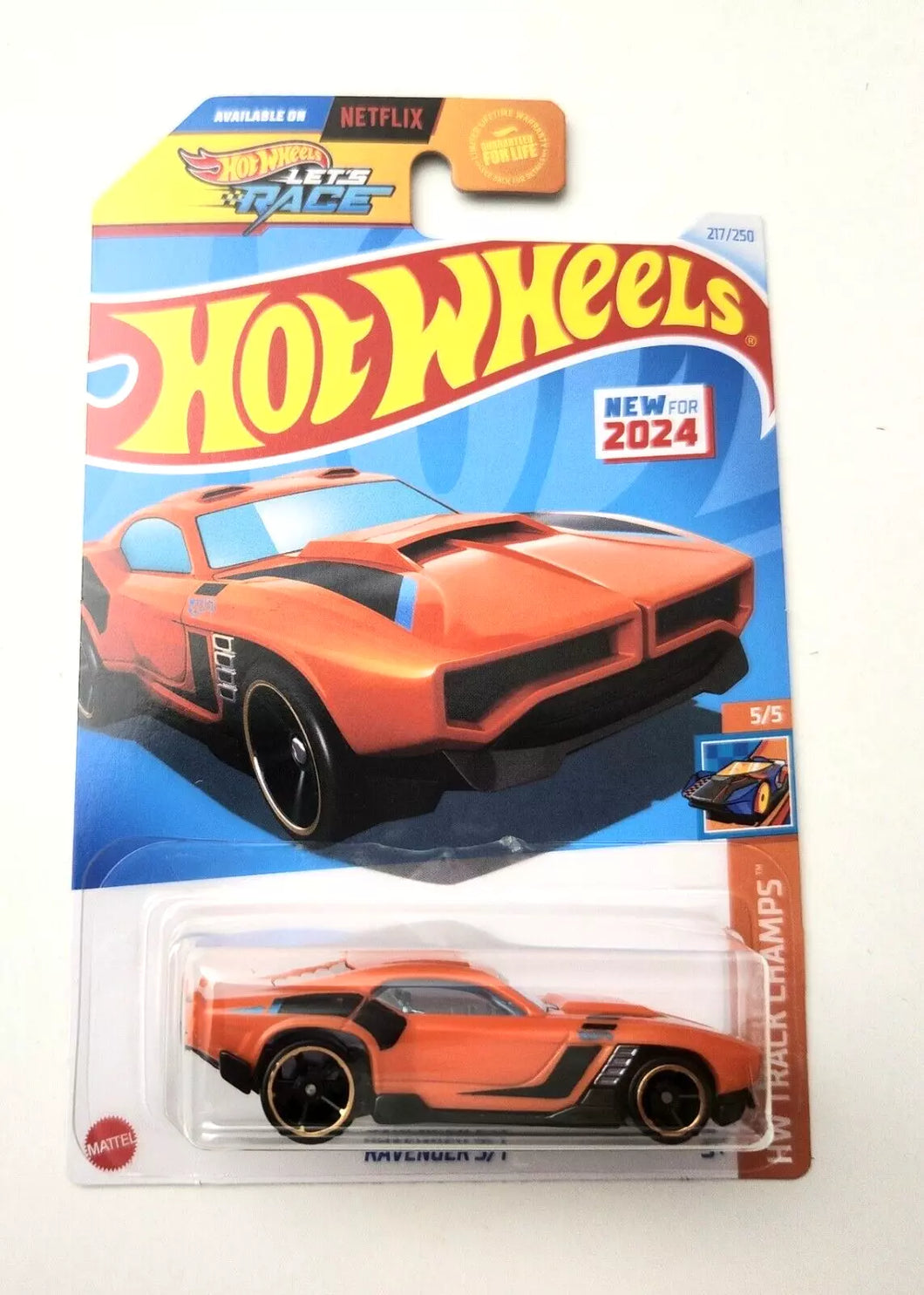 Hot Wheels Ravenger S/T Orange #217 217/250 - 2024 HW Track Champs