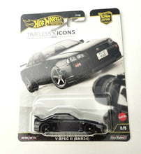 Load image into Gallery viewer, Hot Wheels Nissan Skyline GT-R V-Spec II BNR34 Chase 0/5 - 2025 Timeless Icons
