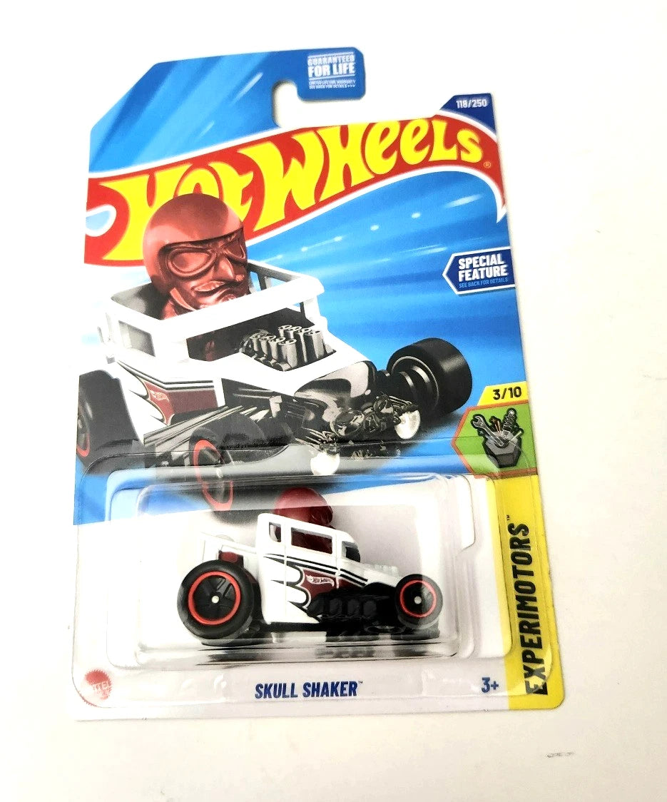 Hot Wheels Skull Shaker White #118 118/250 - 2025 EXperimotors