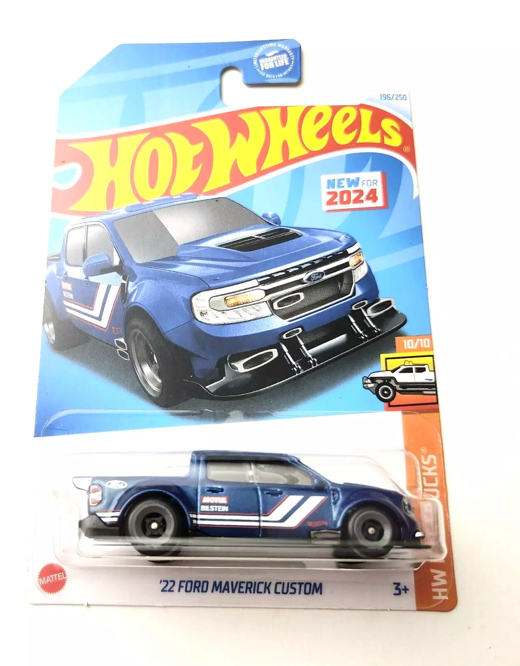 Hot Wheels '22 Ford Maverick Custom Blue #196 196/250 - 2024 HW Hot Trucks