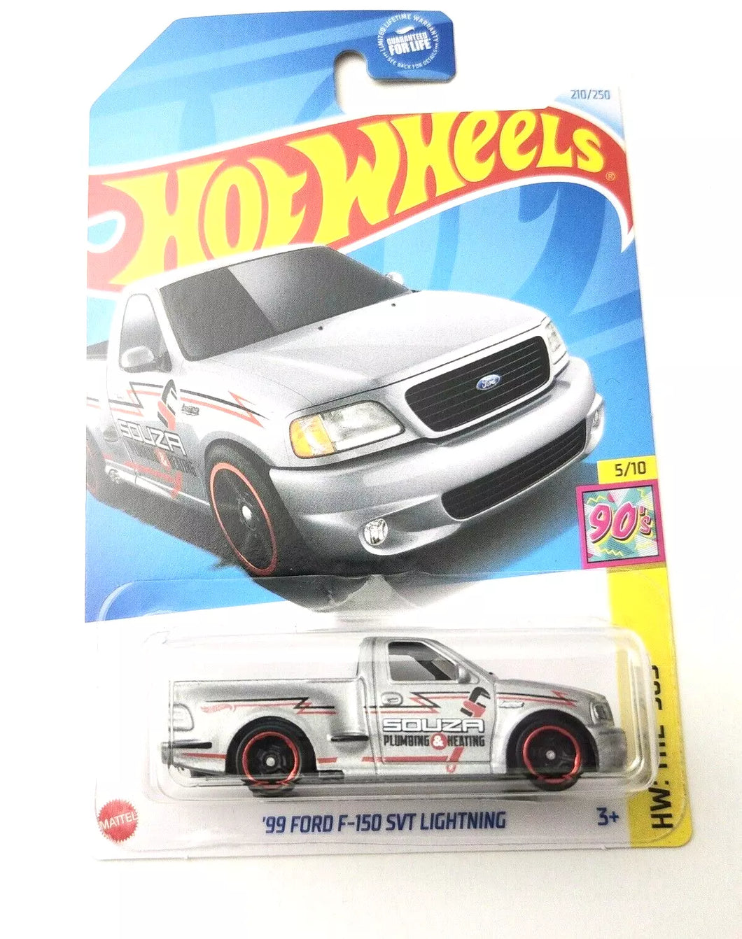 Hot Wheels '99 Ford F-150 SVT Lightning Gray #210 210/250 - 2024 HW: The '90s