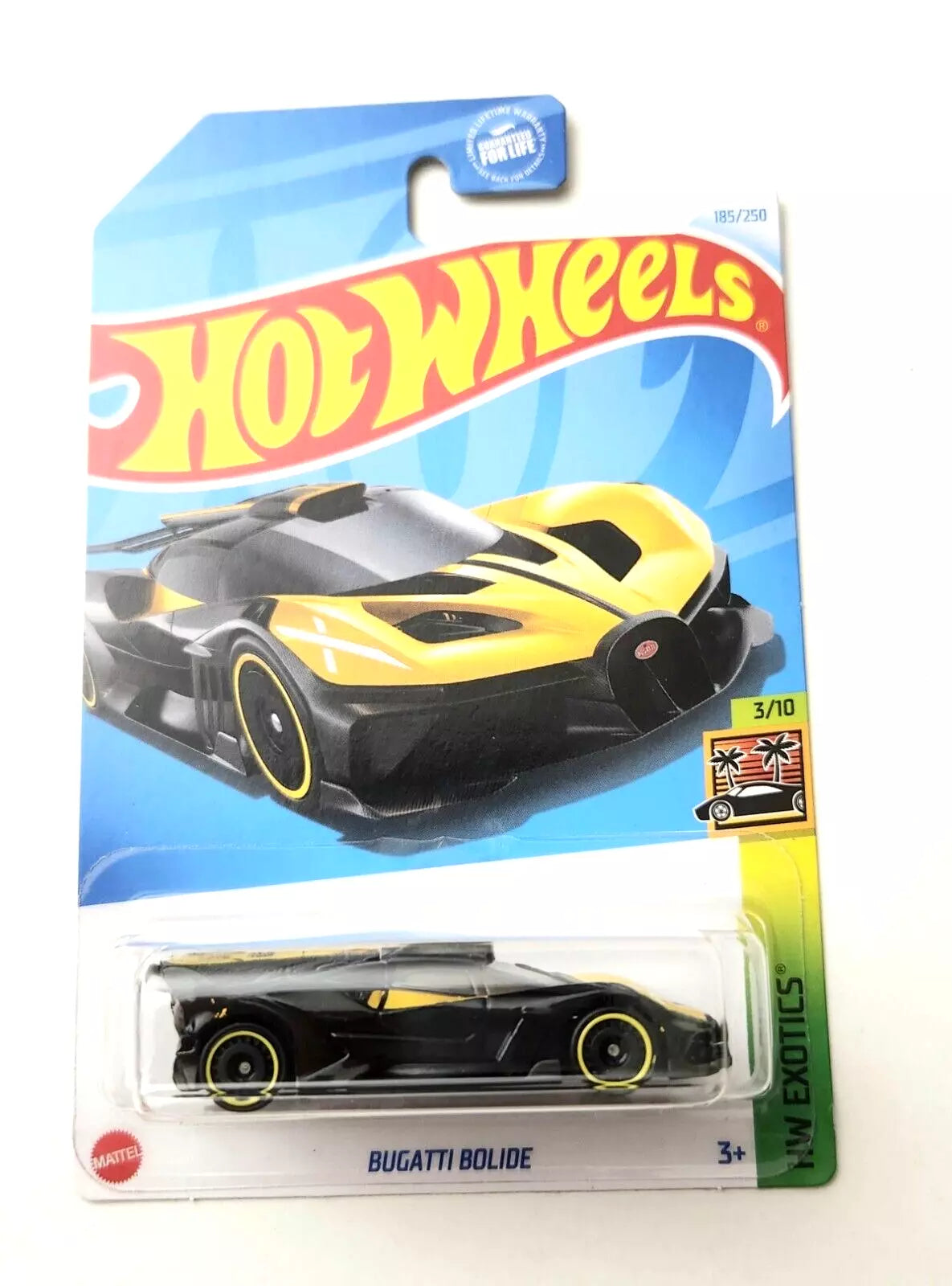 Hot Wheels Bugatti Bolide Yellow Black #185 185/250 - 2024 HW Exotics ...