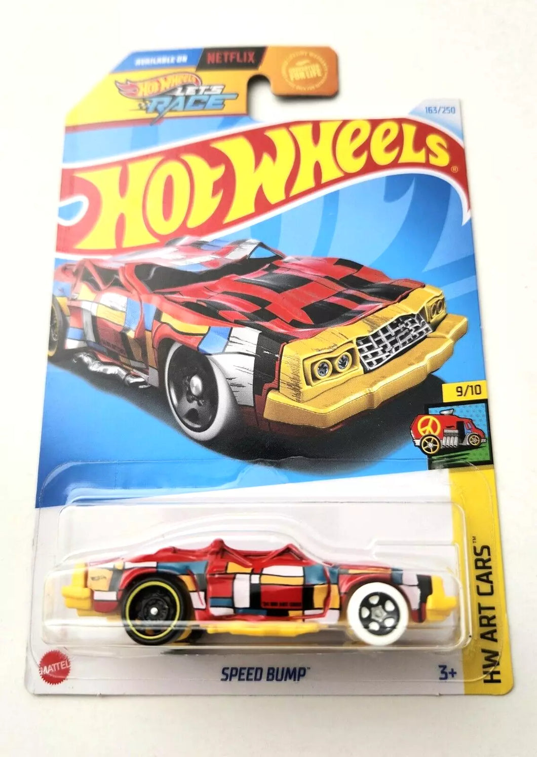 Hot Wheels Speed Bump Red #163 163/250 - 2024 HW Art Cars