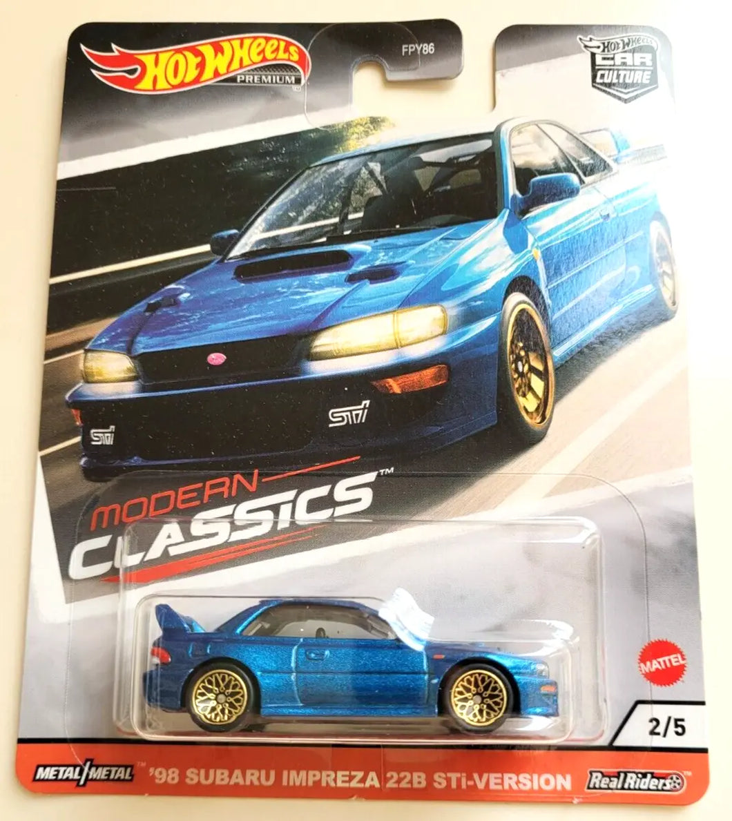 Hot Wheels 98 Subaru Impreza 22B STi-Version Blue #2 Modern Classics 2/5 -2020