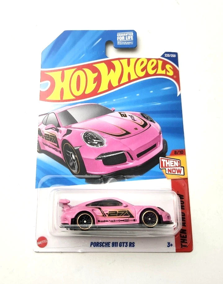 Hot Wheels Porsche 911 GT3 RS Pink #220 220/250 - Then and Now with protector