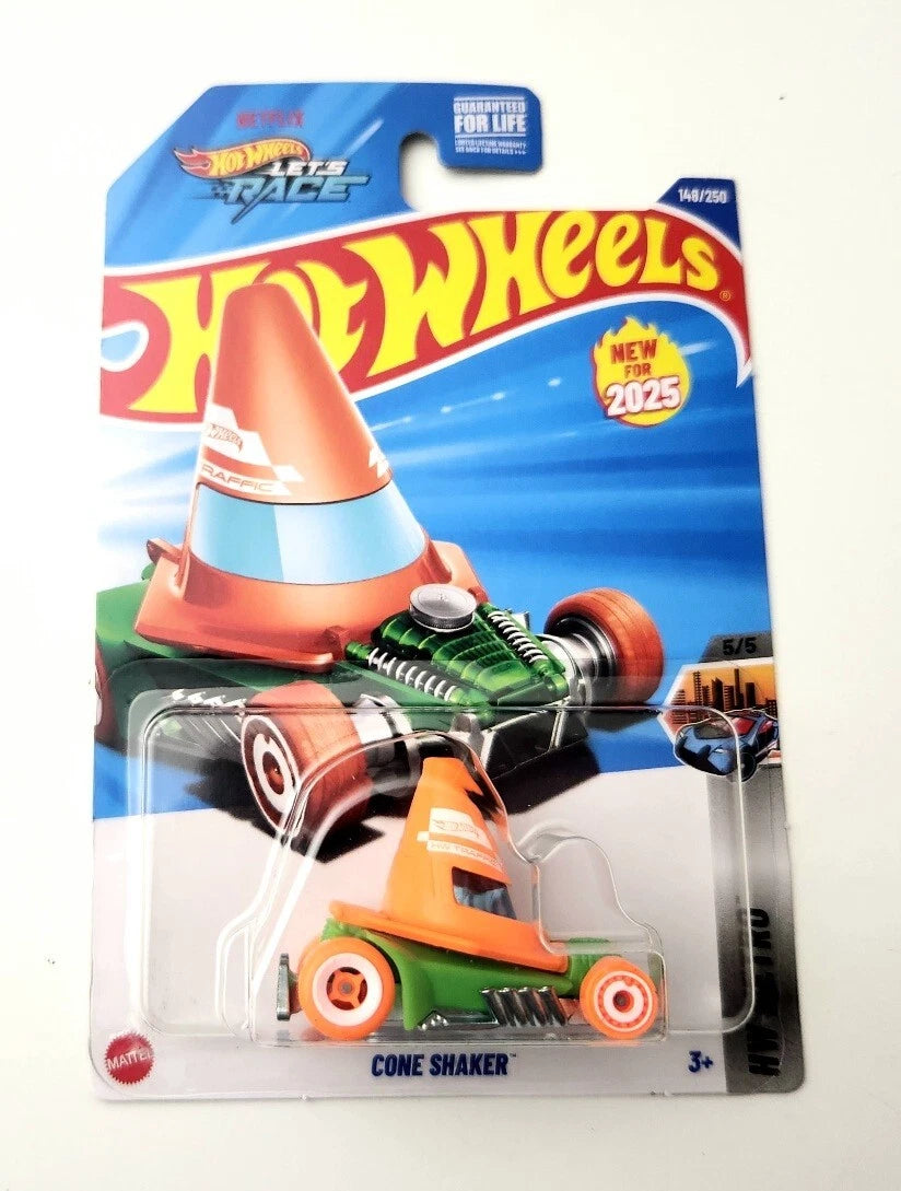 Hot Wheels Cone Shaker Orange #148 148/250 - 2025 HW Metro
