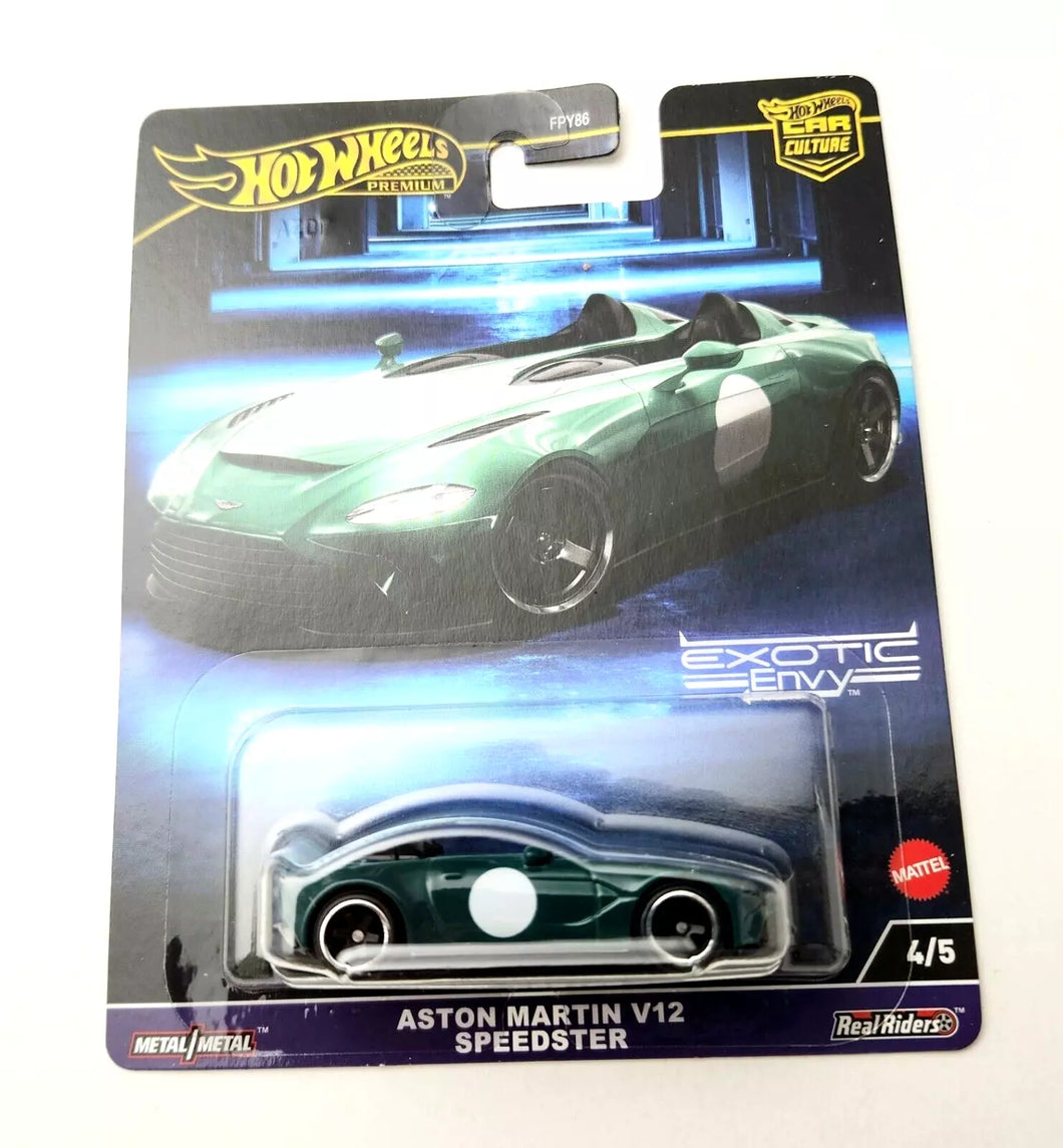 Hot Wheels Aston Martin V12 Speedster Green #4 - 2024 Car Culture: Exotic Envy