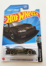 Load image into Gallery viewer, Hot Wheels LB Super Silhouette Nissan Silvia S15 Black #17 - 2023 HW Modified
