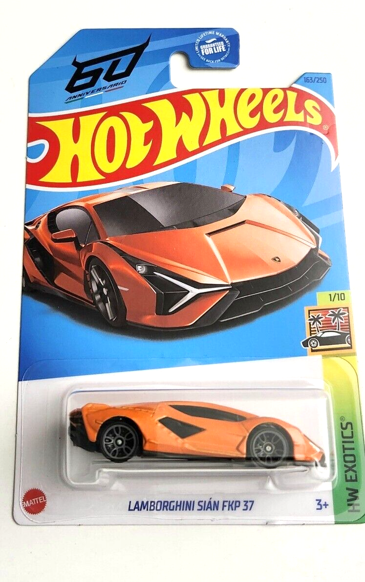 Hot Wheels Lamborghini SIAN FKP 37 Orange #163 - 2023 HW Exotics