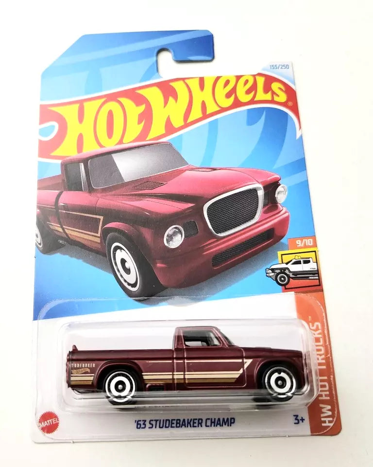 Hot Wheels '63 Studebaker Champ Red #155 155/250 - 2024 HW Hot Trucks