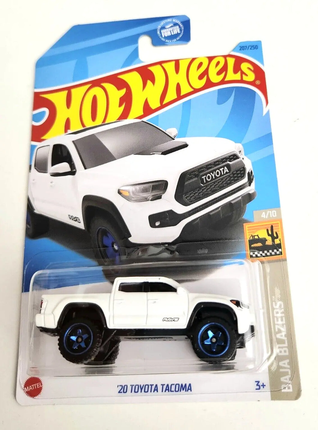 Hot Wheels '20 Toyota Tacoma White #207 - 2023 Baja Blazers