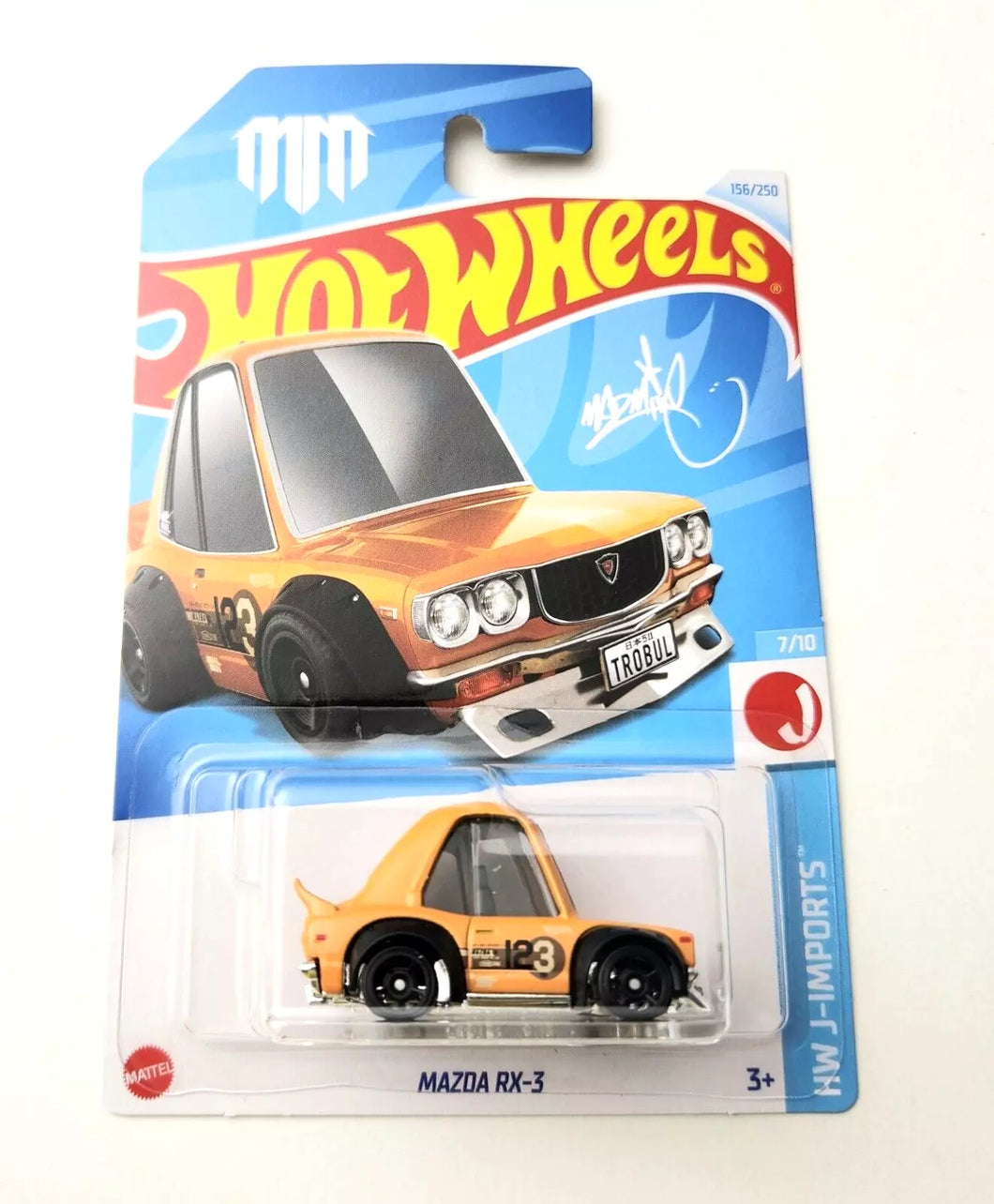 Hot Wheels Mazda RX-3 Orange #156 156/250 - 2024 HW J-Imports
