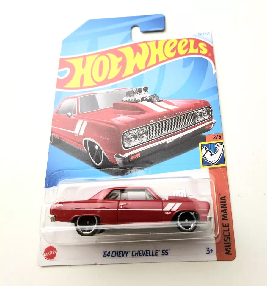 Hot Wheels '64 Chevy Chevelle SS Red #157 157/250 - 2024 Muscle Mania
