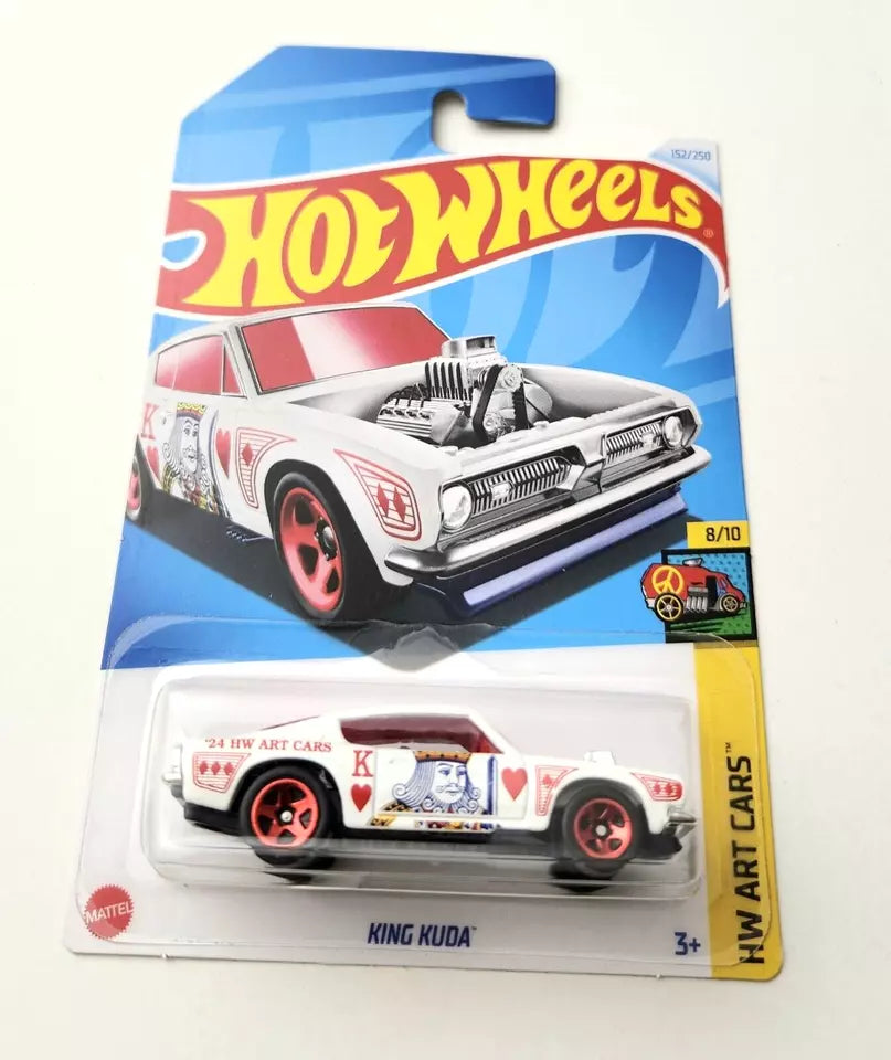Hot Wheels King Kuda White #152 152/250 - 2024 HW Art Cars