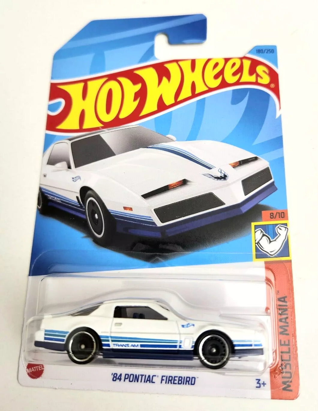 Hot Wheels '84 Pontiac Firebird white #180 - 2023 Muscle Mania