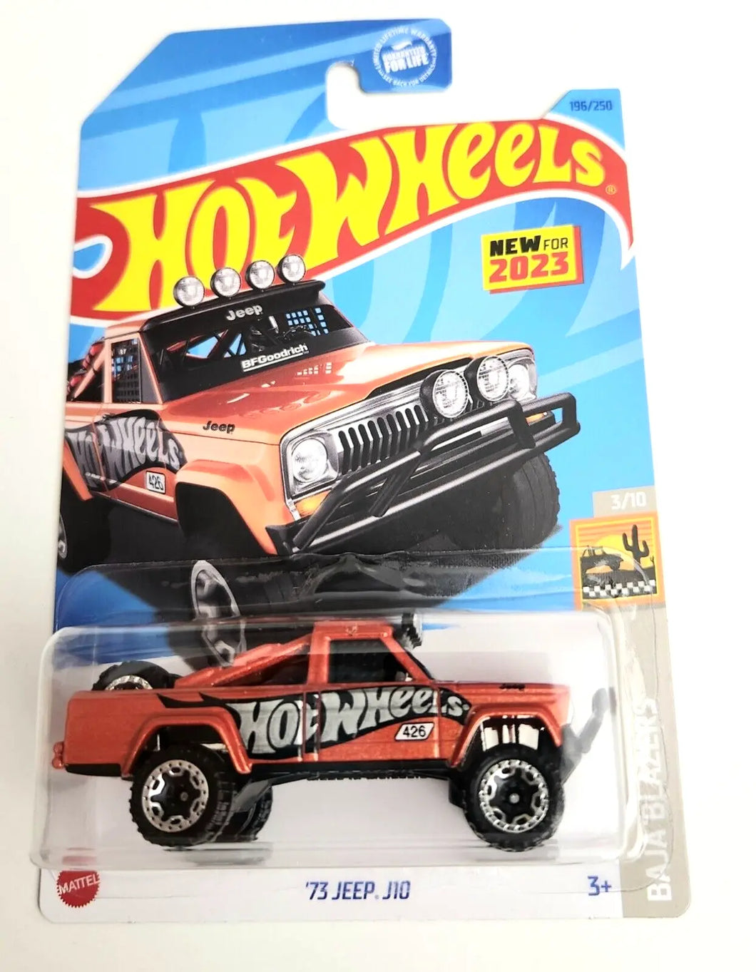 Hot Wheels '73 Jeep J10 Orange #196 - 2023 Baja Blazers