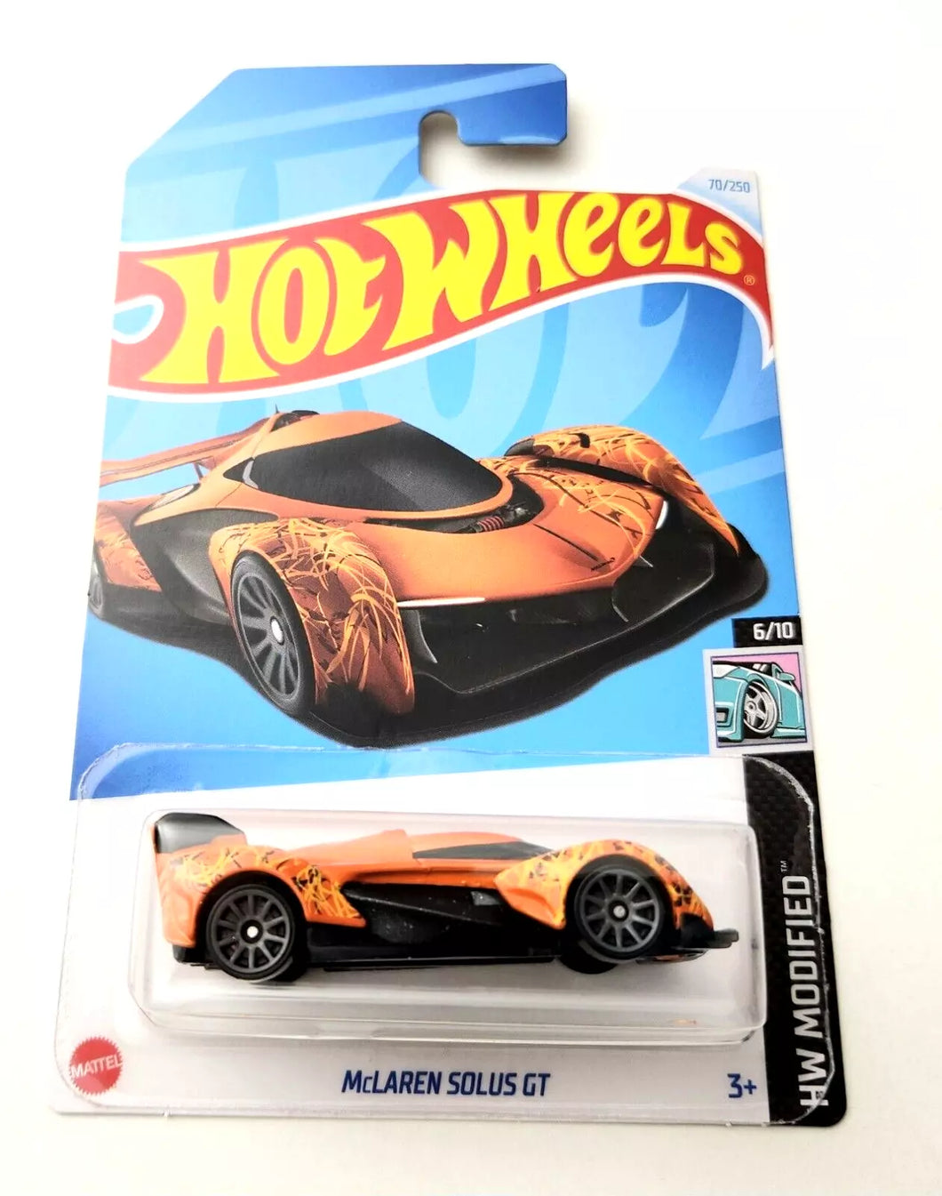 Hot Wheels Mclaren Solus GT Orange #70 70/250 - 2024 HW Modified