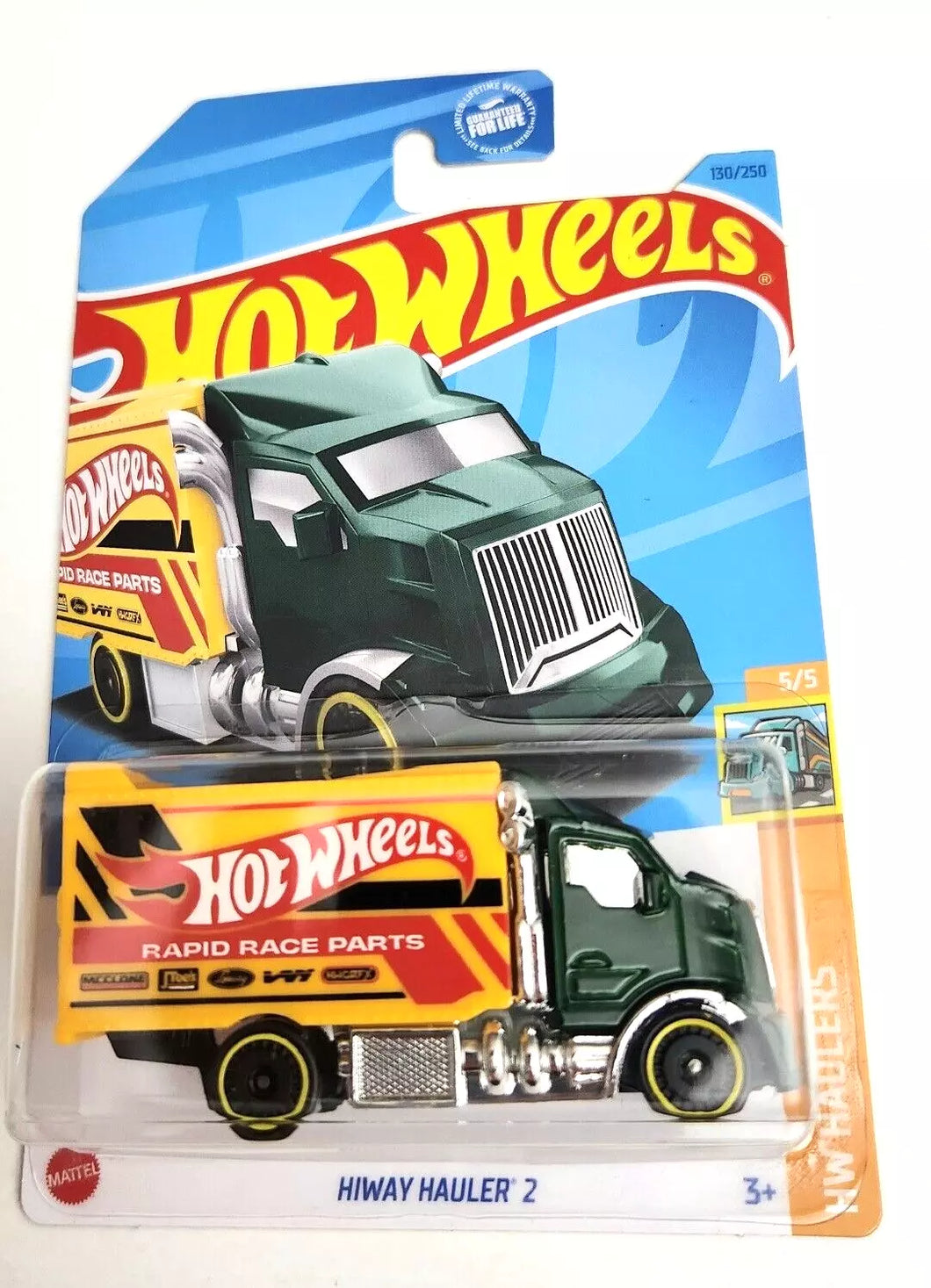 Hot Wheels Hiway Hauler 2 Green #130 - 2023 HW Haulers