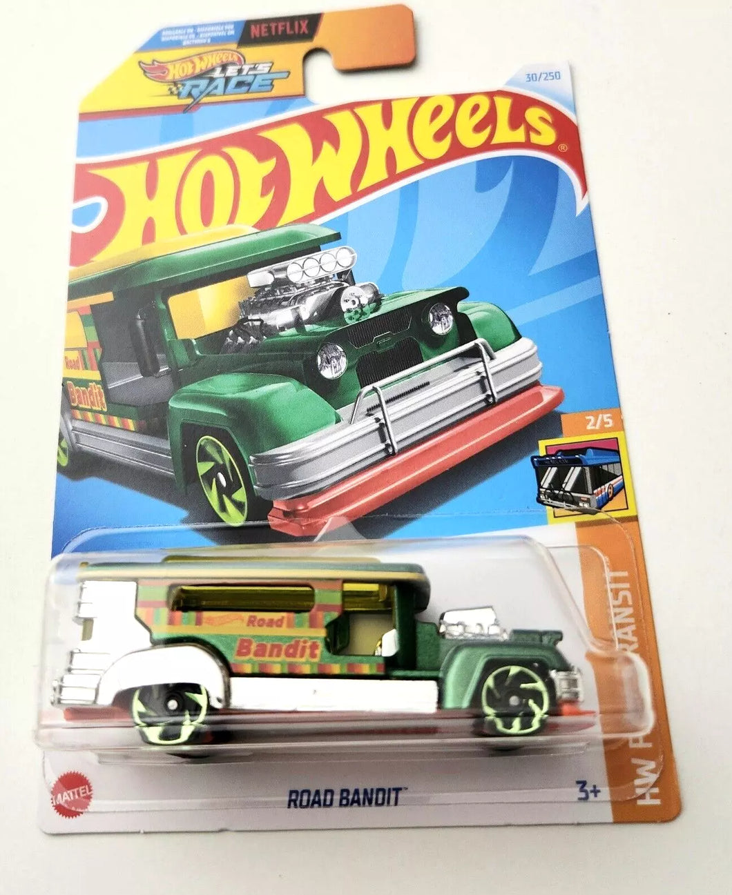 Hot Wheels Road Bandit Green #30 30/250 - 2024 HW Fast Transit