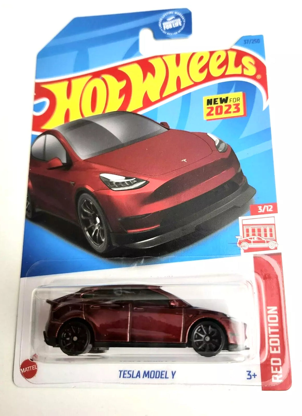 Hot Wheels Tesla Model Y - Target special Red #37 - 2023 Red Edition