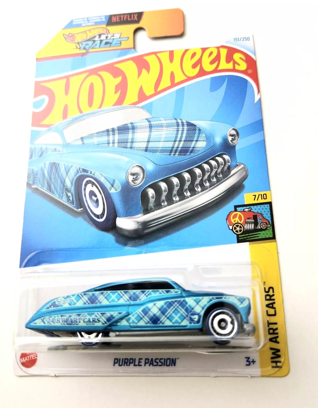 Hot Wheels Purple Passion Blue #151 151/250 - 2024 HW Art Cars - Treasure Hunt
