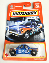 Load image into Gallery viewer, Matchbox Push N Puller with chase logo - Blue #53 - 2023 Basic
