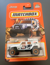 Load image into Gallery viewer, Matchbox Jeep Wrangler Superlift White #99 - 2022 Basic Car
