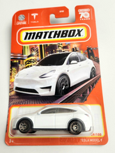 Load image into Gallery viewer, Matchbox Tesla Model Y White #89 - 2023 Basic
