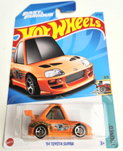 Load image into Gallery viewer, Hot Wheels &#39;94 Toyota Supra Orange #211 - 2023 Tooned
