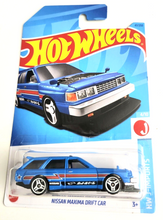 Load image into Gallery viewer, Hot Wheels Nissan Maxima Drift Car Blue #47 - 2023 HW J-Imports
