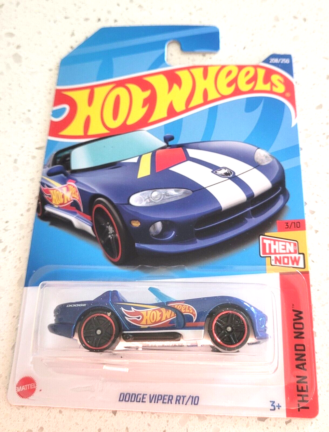 Hot wheels Dodge Viper RT/10 Blue #208 208/250 2022 Then and Now 3/10