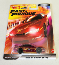 Load image into Gallery viewer, Hot Wheels Nissan 240SX S14 Red #2 - 2022 Replica Entertainment:Fast &amp; Furious
