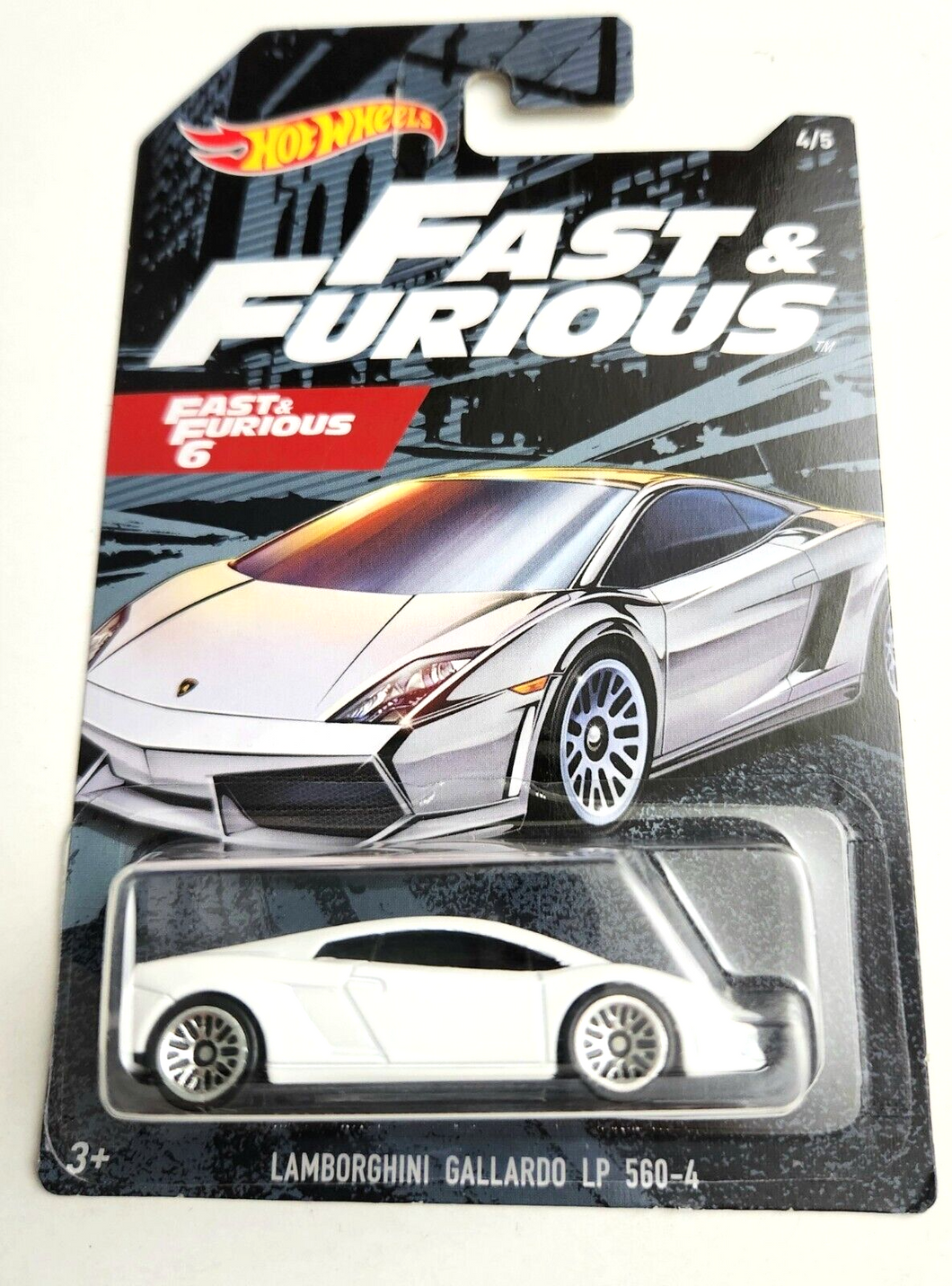 Hot Wheels Lamborghini Gallardo LP 560-4 White #4 - 2020 Fast & Furious 6