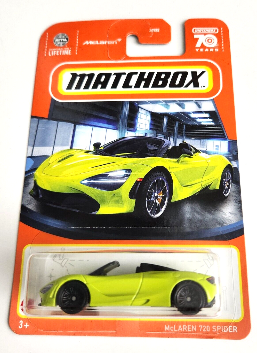 Matchbox Mclaren 720 Spider Lime green - 2023 Basic Car