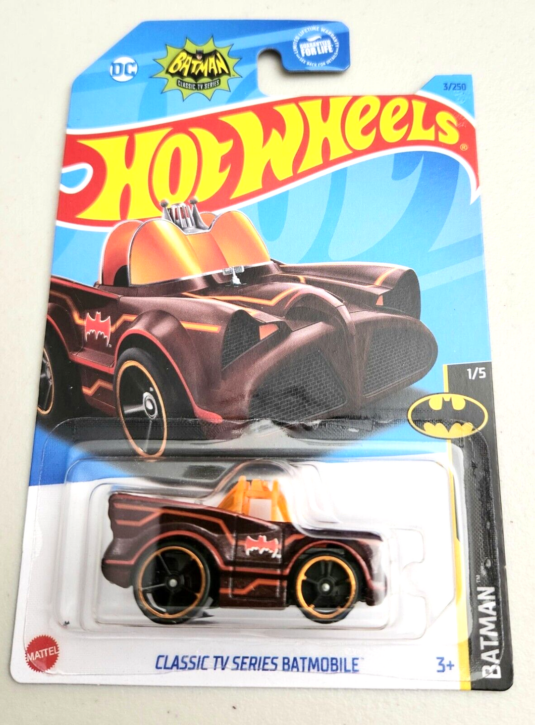 Hot Wheels Classic TV Series Batmobile Red #3 - 2023 Batman