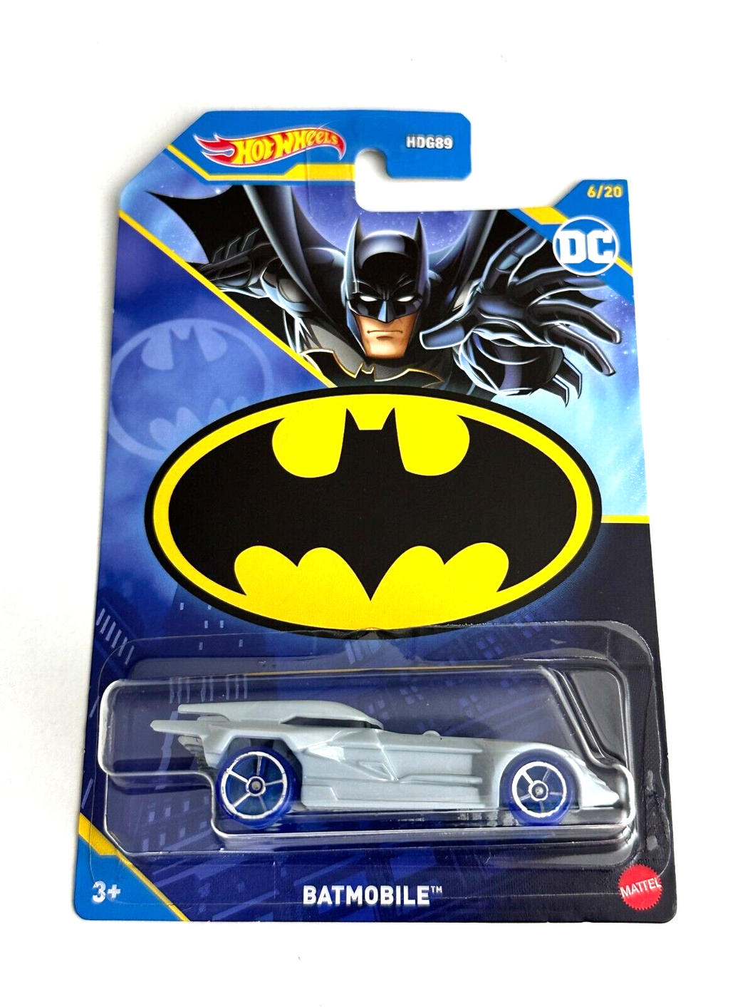 Hot Wheels Batmobile Light gray #6 - 2023 Batman