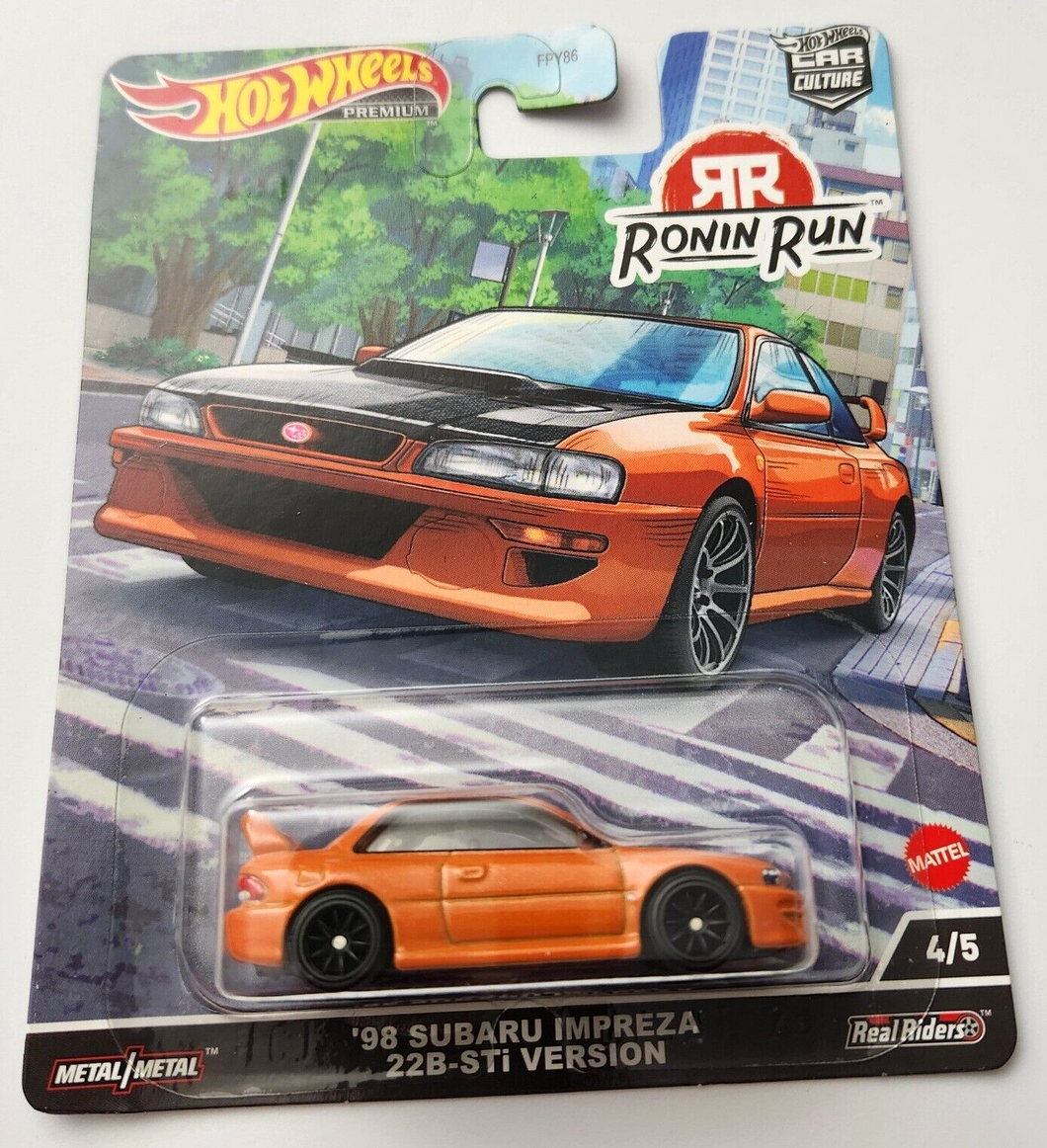 Hot Wheels '98 Subaru Impreza 22B-STi Version #4 - 2022 Car Culture: Ronin Run