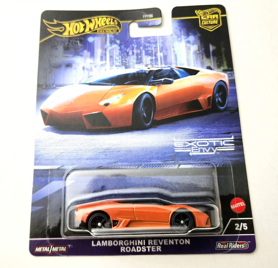 Hot Wheels Lamborghini Reventon Roadster Orange #2 2024 Car Culture: Exotic Envy