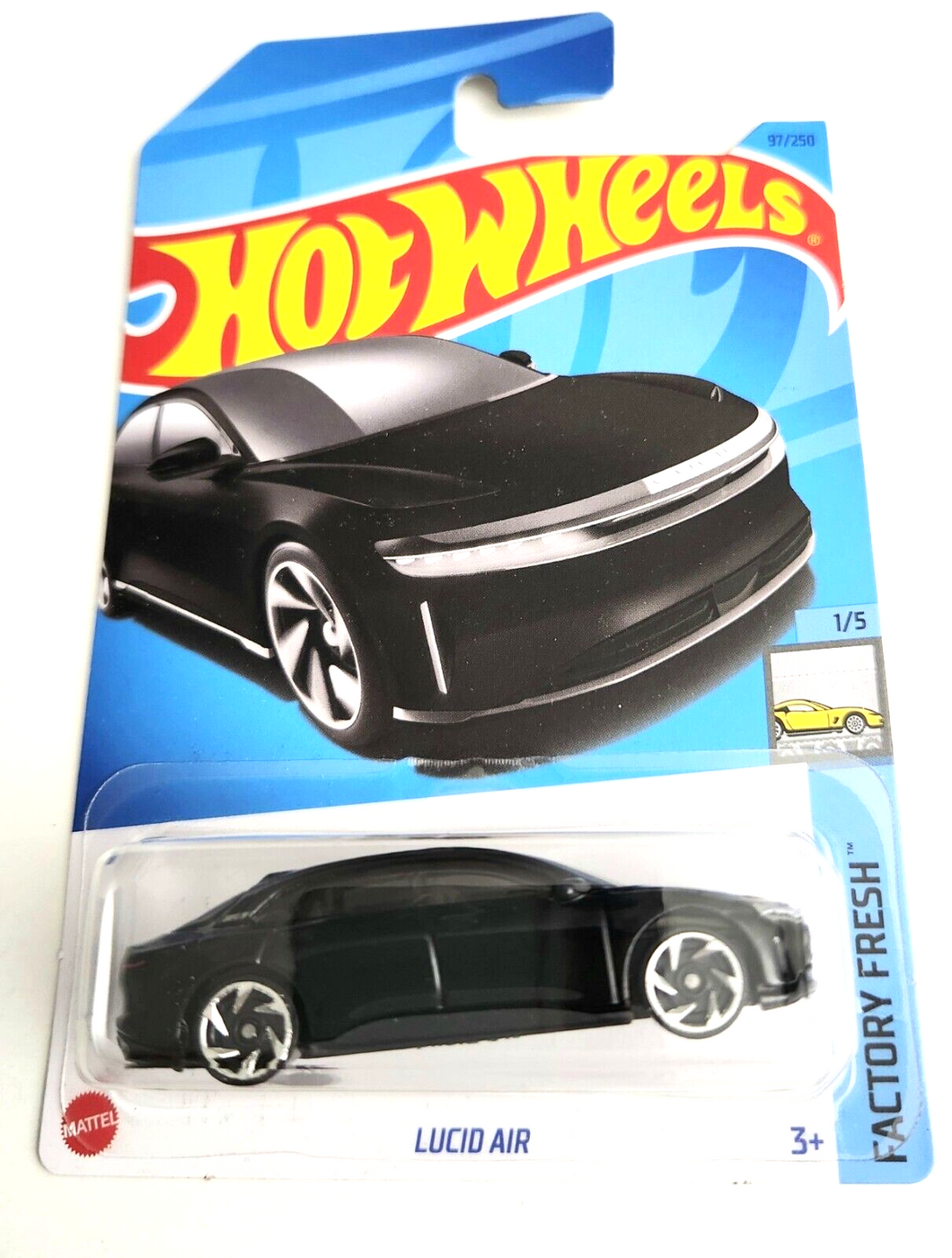 Hot Wheels Lucid Air Black #97 - 2023 Factory Fresh