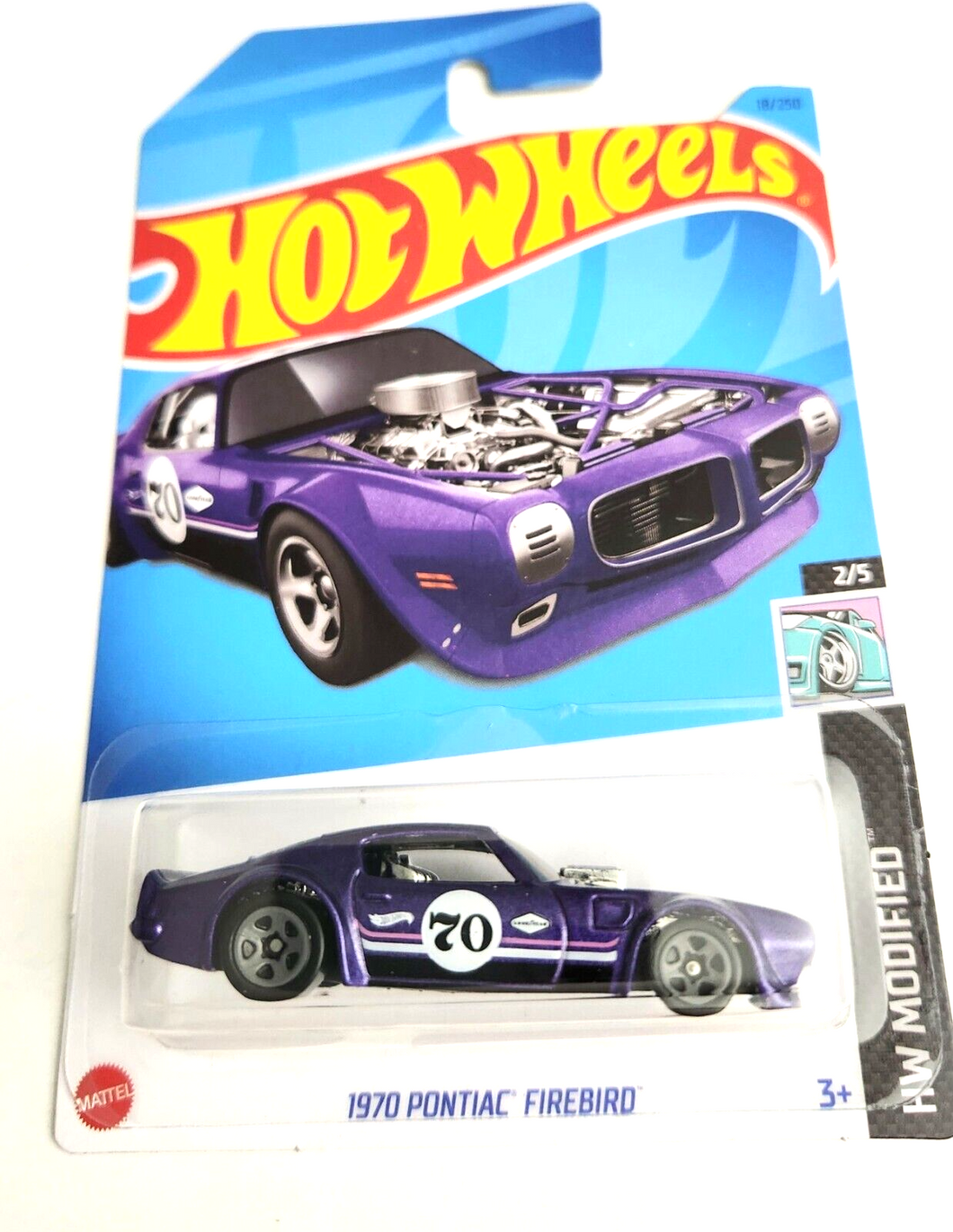 Hot Wheels 1970 Pontiac Firebird Purple #18 - 2023 HW Modified