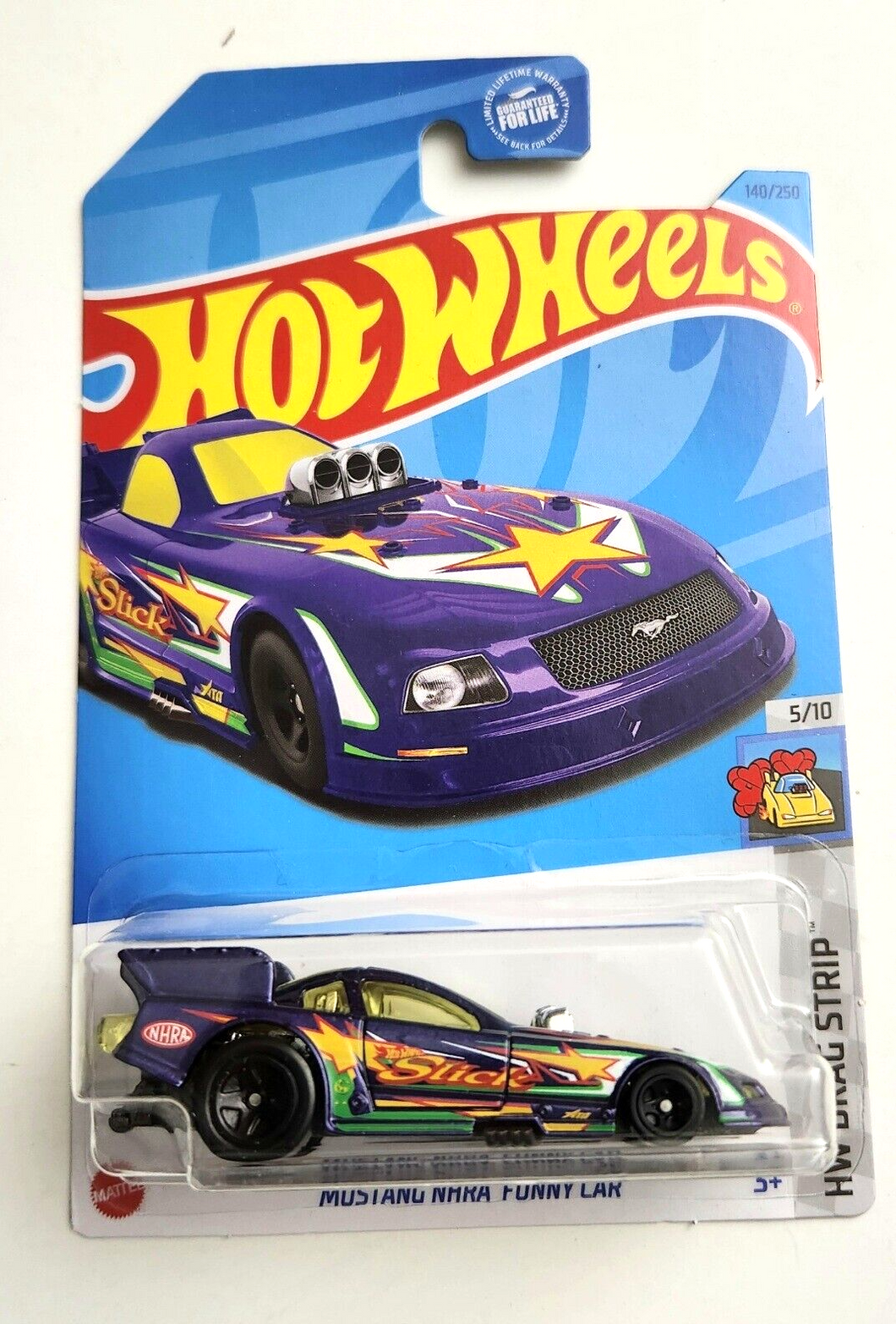 Hot Wheels Mustang NHRA Funny Car Purple #140 - 2023 HW Drag Strip