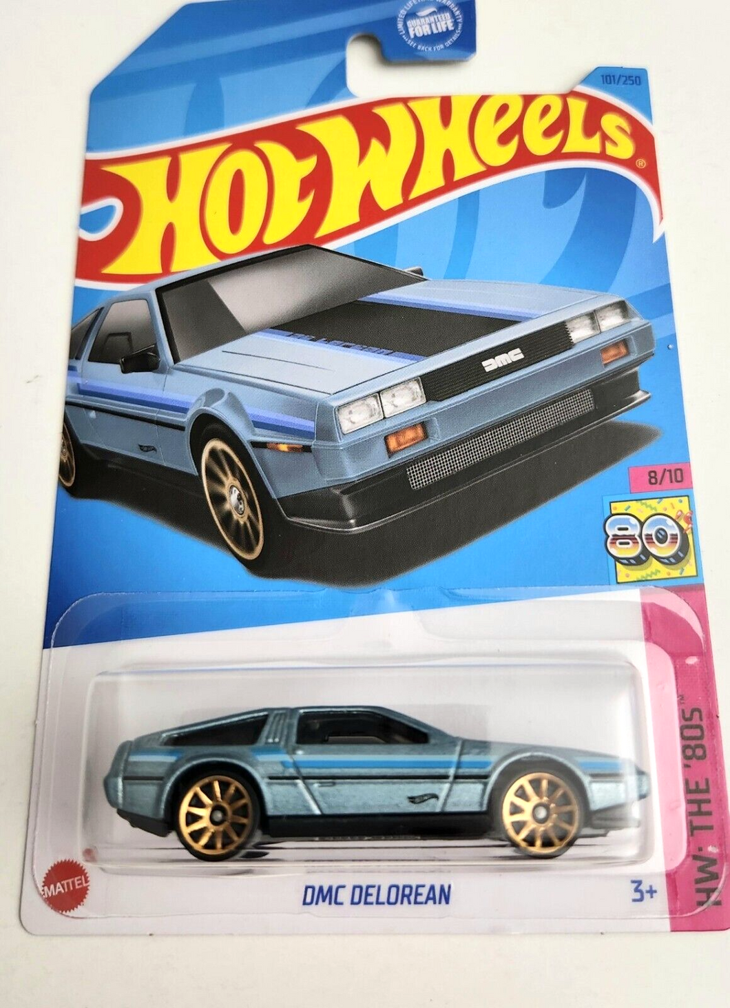 Hot Wheels DMC Delorean Light Blue #101 - 2023 HW The 80S