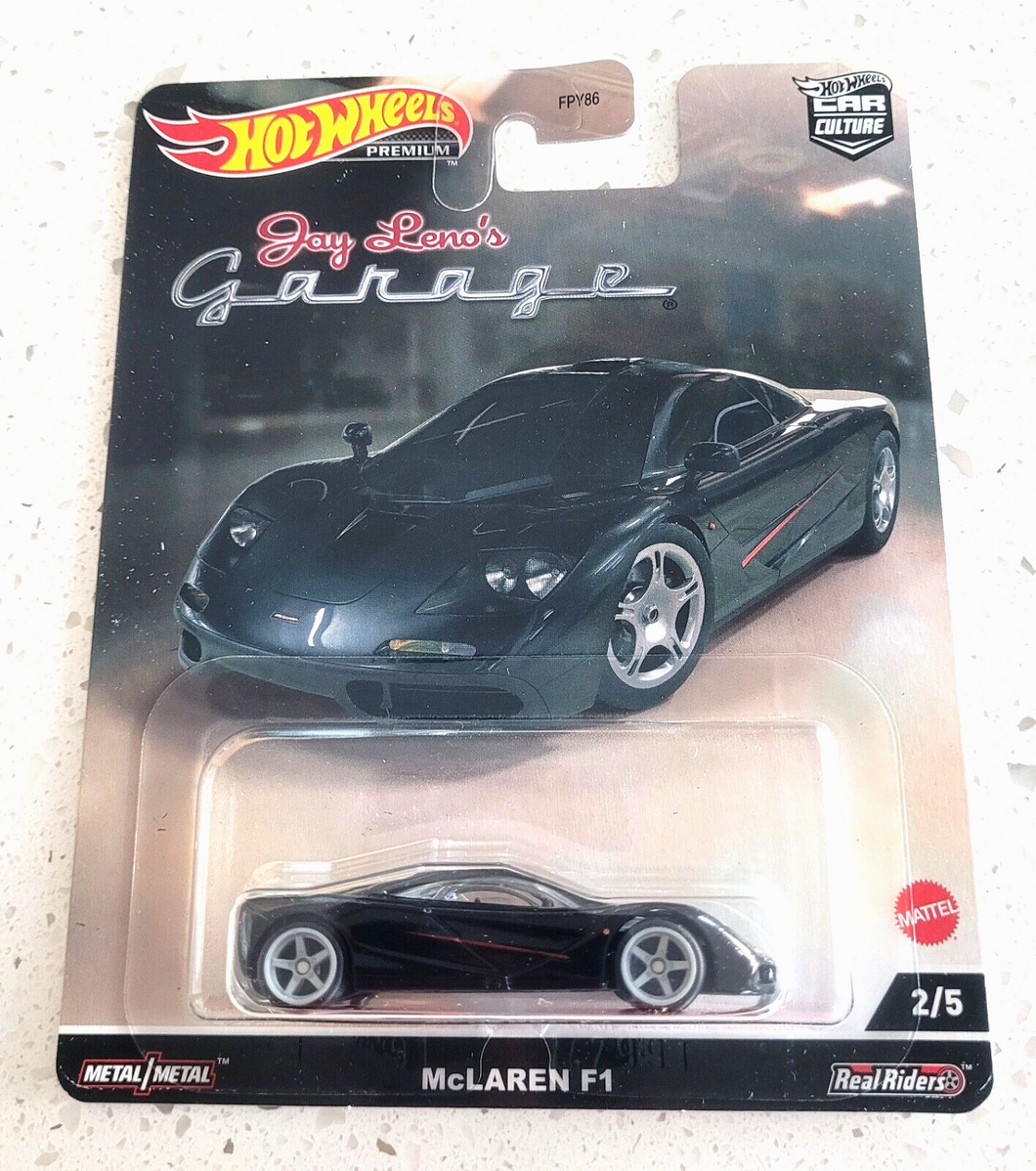 Hot Wheels McLaren F1 Black #2 - 2022 Car Culture: Jay Leno's Garage